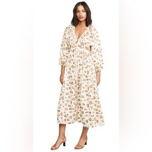 Mara Hoffman Simon zip front dress in dune multi